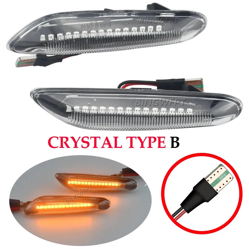 LED Turn Signal Side Marker Light Dynamic Flasher Blinker For BMW E46 E60 E61 E90 E91 E81 E87 E82 E88 E83 E84 E92 E93 X3 X1 by InterCyprus Trading Ltd