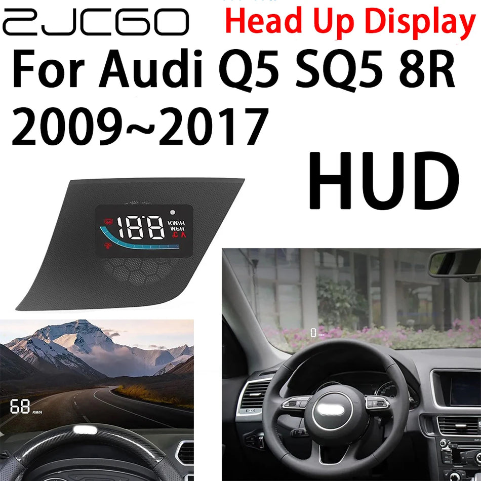 Audi Q5 SQ5 8R için 5 İnç Kablolu Hız Göstergesi Projeksiyon Ünitesi ile Head Up Display