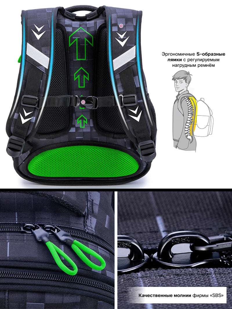 SkyNameCN Space School Backpack - Waterproof Nylon Durable