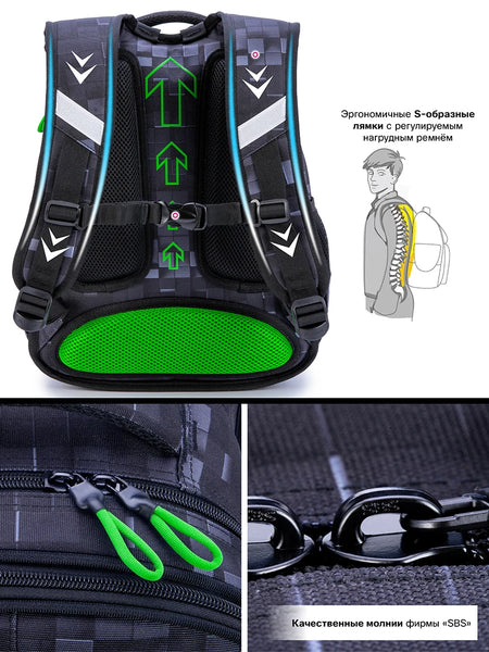 SkyNameCN Space School Backpack - Waterproof Nylon Durable