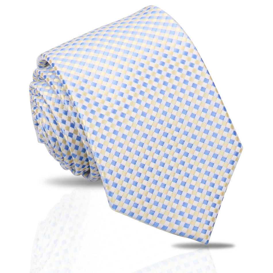 Luxury 7.5cm Paisley Striped Men's Necktie for Weddings &amp; Work 3