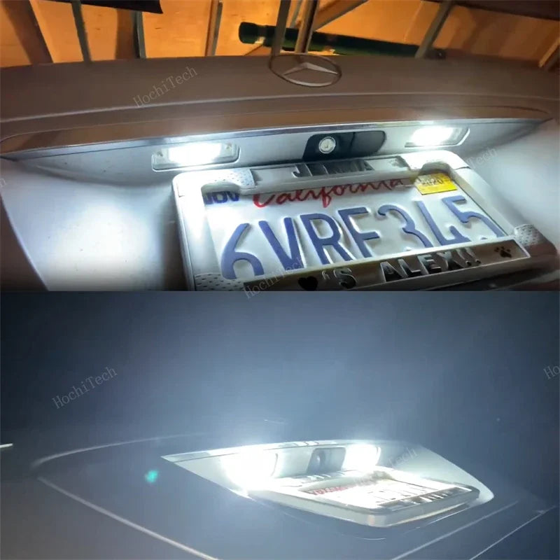 Luces de matrícula LED 2PCS para Mercedes-Benz W220 Clase S S320 S350 S500 S55 S600 S65 6500K