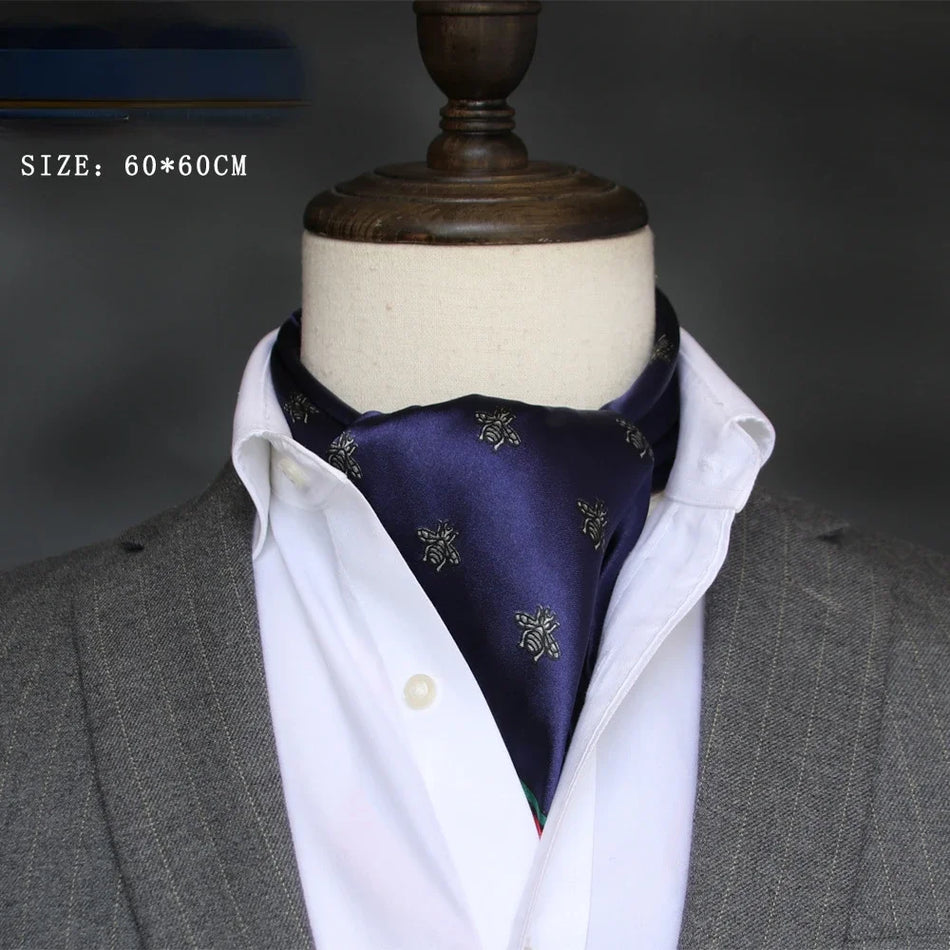 British Men's Silk Scarf &ndash; Elegant Satin Touch
