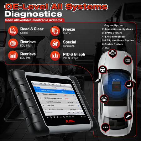 Autel MaxiCOM MK808BT Pro - All System Diagnostics Plus