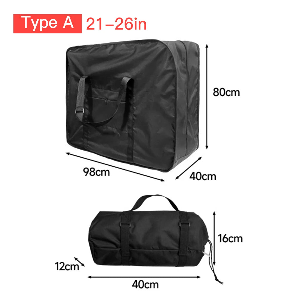 Folding Bike Travel Bag Fits 14-26 Inch Bikes &ndash; Rainproof Type A 21-26 inch