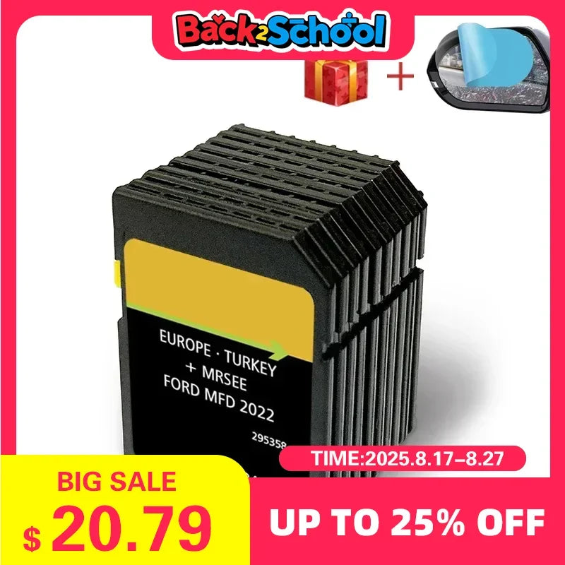 Sat Nav Update 2022 MFD Ford Fiesta SD Card - Antifog Film CHINA / MFD 2022