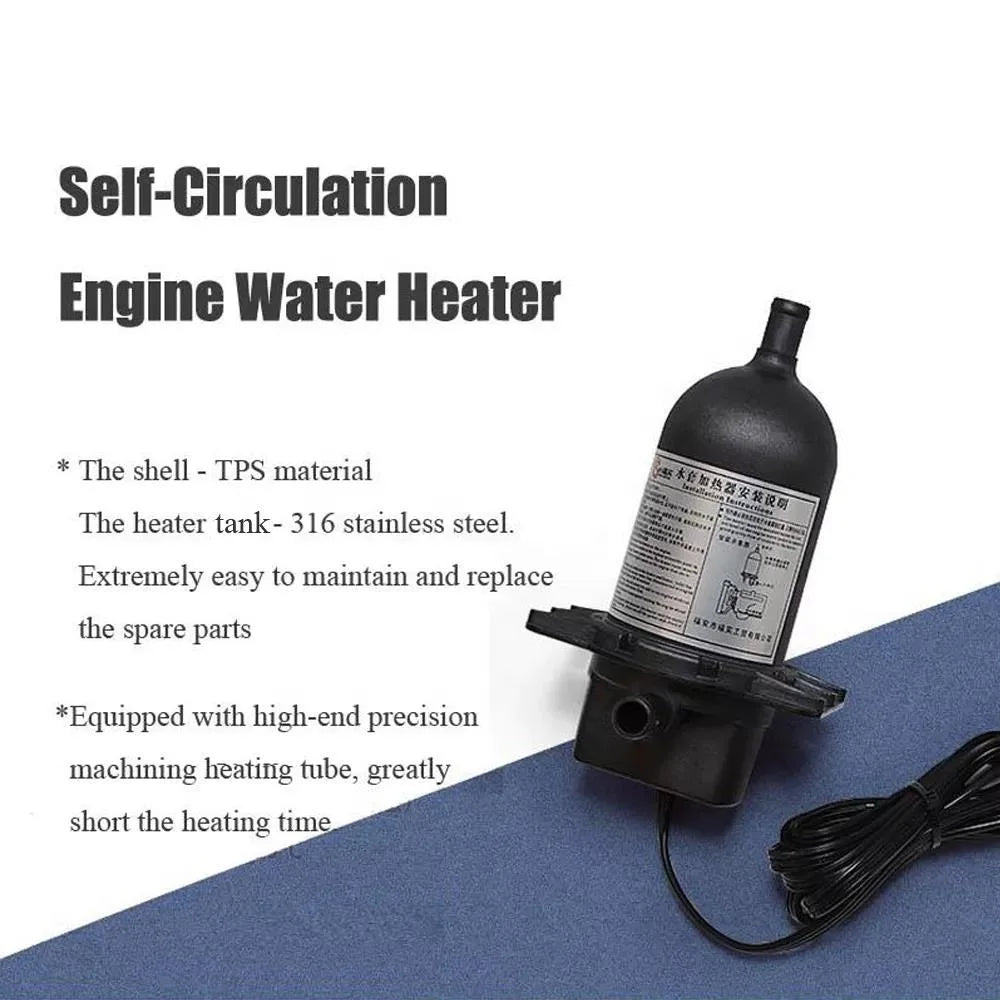 Self-Circulating Diesel Water Heater for Generators and Engines
