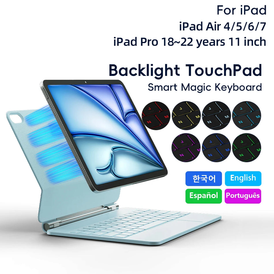 Magic Keyboard For iPad Air 4 5 6 7 Case &ndash; Premium Leather