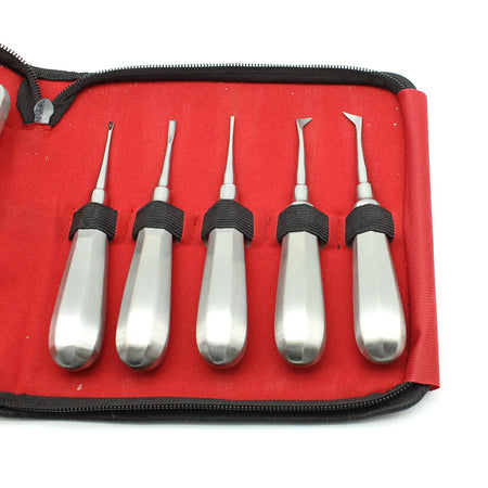 10pcs Dental Elevator Set &ndash; Stainless Steel Curved Root Lift