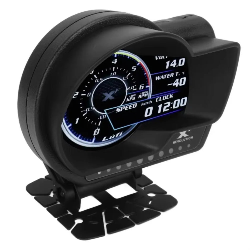 OBD2 Mērītājs ar Digitālo Spiedienu, RPM, AFR, Eļļas Spiediena Mērītāju