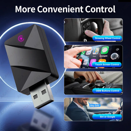 2 In 1 Wireless CarPlay Dongle &ndash; Wireless Android Auto
