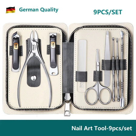 PF-12900 Nail Clipper Set - German Quality Stainless Steel 9pcs set