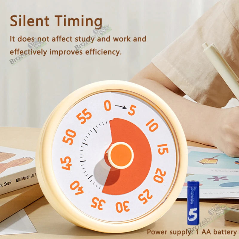 Classroom Visual Timer for Kids | Educational Countdown Tool | Silent 60-Minute Desk Timer