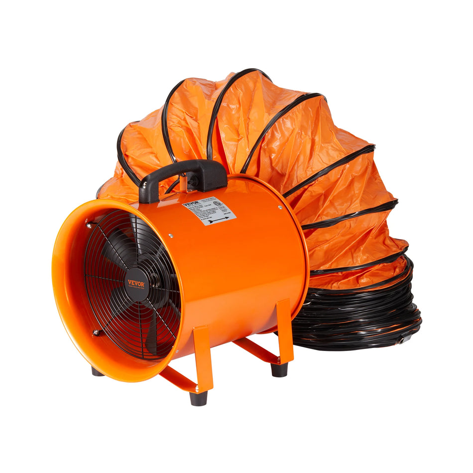 Ventilatore di scarico industriale da 8 pollici 230W portatile in PVC