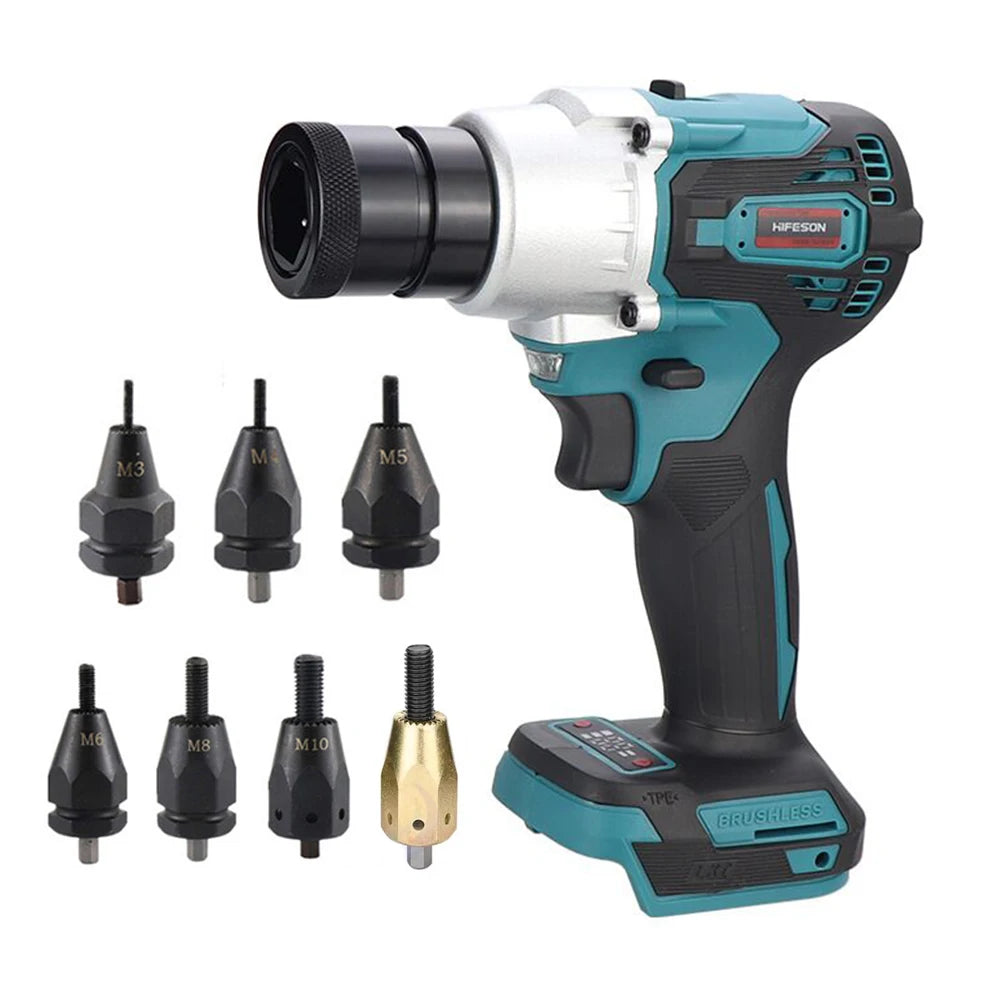 Brushless Riveting Gun Powerful Electric Rivet Nut Machine Kit with ...