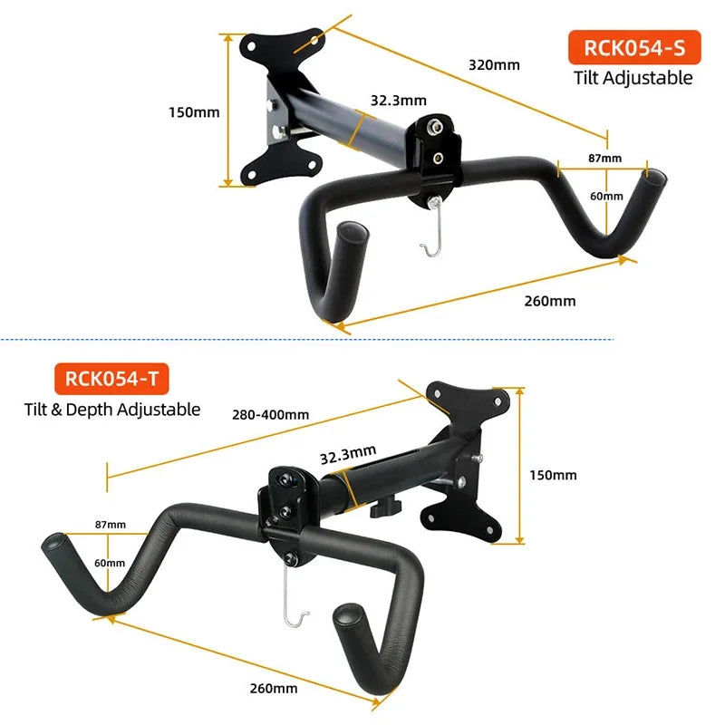 Wandgemonteerde Fietsenrek met 360 Graden Rotatie, Zware ABS