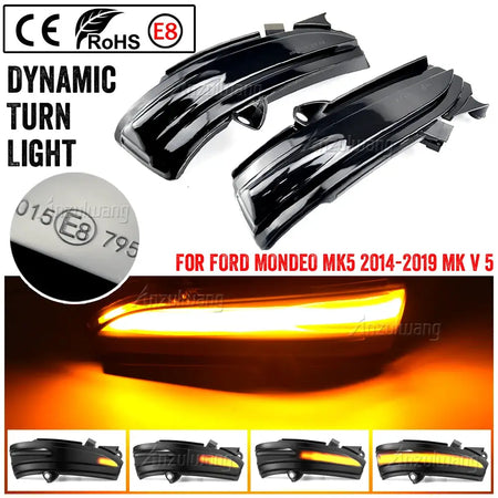 LED Dynamic Turn Signal Light for Ford Mondeo Mk5 Fusion 2013-2019 T10 by InterCyprus Trading Ltd