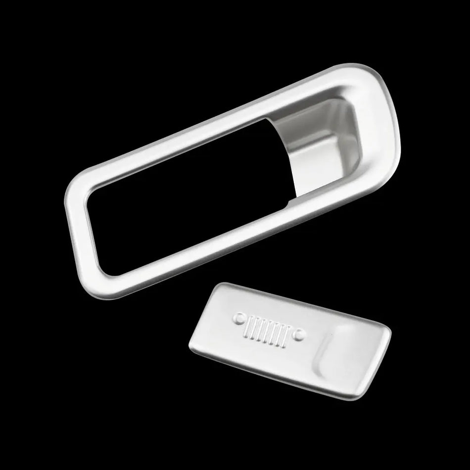 Storage Box Handle Trim for Jeep Renegade, ABS Chrome, LHD 2015-2023 Interior Upgrade