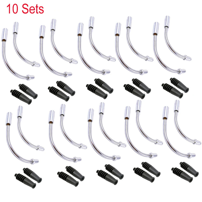 V Brake Noodle And Boot Set &ndash; Durable Steel Cable Protection 10 sets