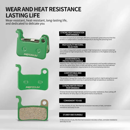 MOTSUV-Bicycle Disc Brakes &ndash; Ceramic Pad Kit Included