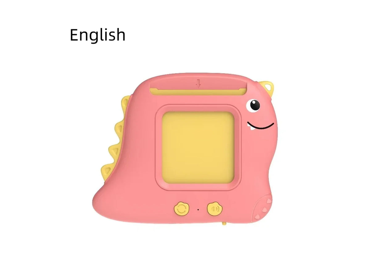 Little Dinosaur Language Learning Toy for Kids - English, Spanish, French pink English only