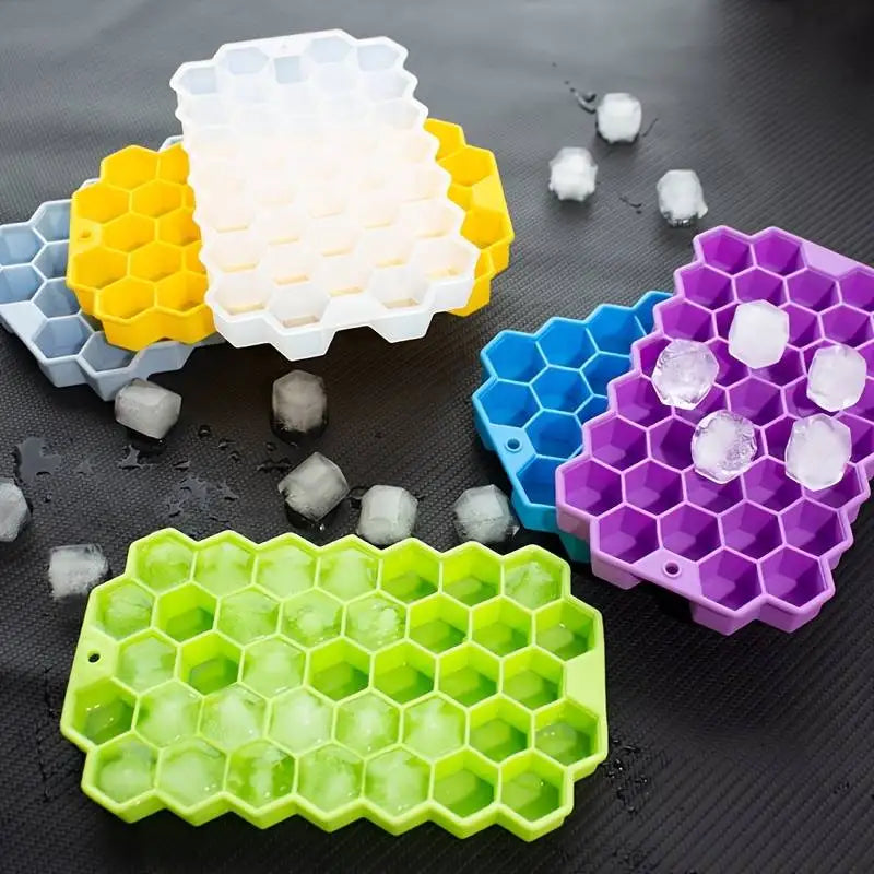 Silicone Ice Cube Trays &ndash; Eco-Friendly Honeycomb Design