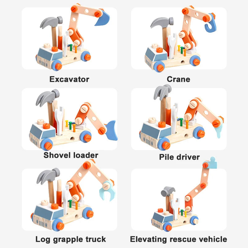 Nut Assembly Engineering Vehicle &ndash; Educational DIY Set