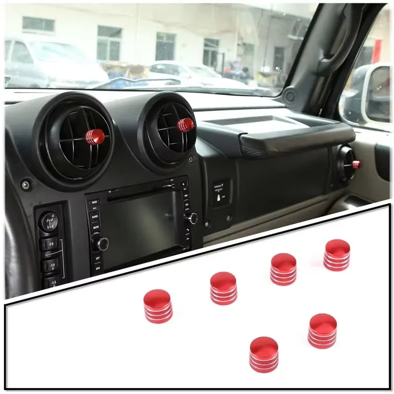 Pokrovi palic iz aluminijeve zlitine rdeče srebrne barve za H2 2003 2007