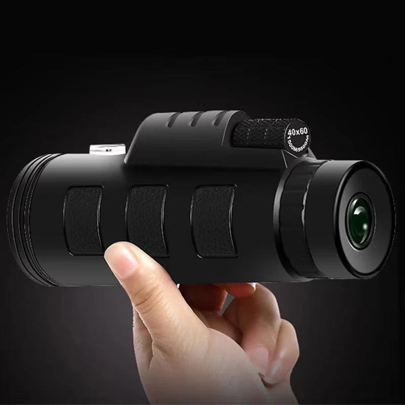 HD 40x60 Monocular Telescope With Night Vision, Waterproof, Pocket-Sized Zoom
