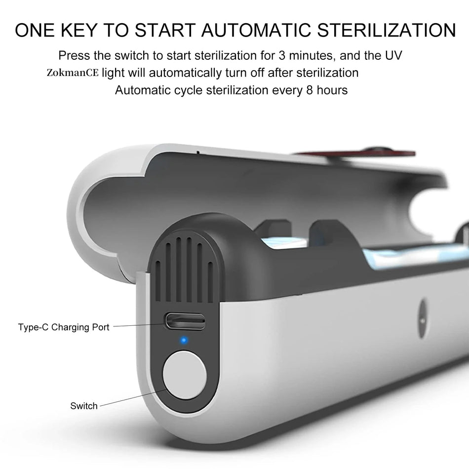 DUTRIEUX Portable UV Toothbrush Case &ndash; UV Sterilizer