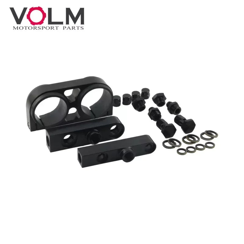 Billet Aluminium 2in1 Brandstofpomp Bevestigingsbeugel voor Externe Dubbele Twin Pompen