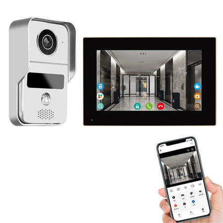 7 Inch Tuya Video Doorbell &ndash; Waterproof IP65 Intercom AHD7 1V1