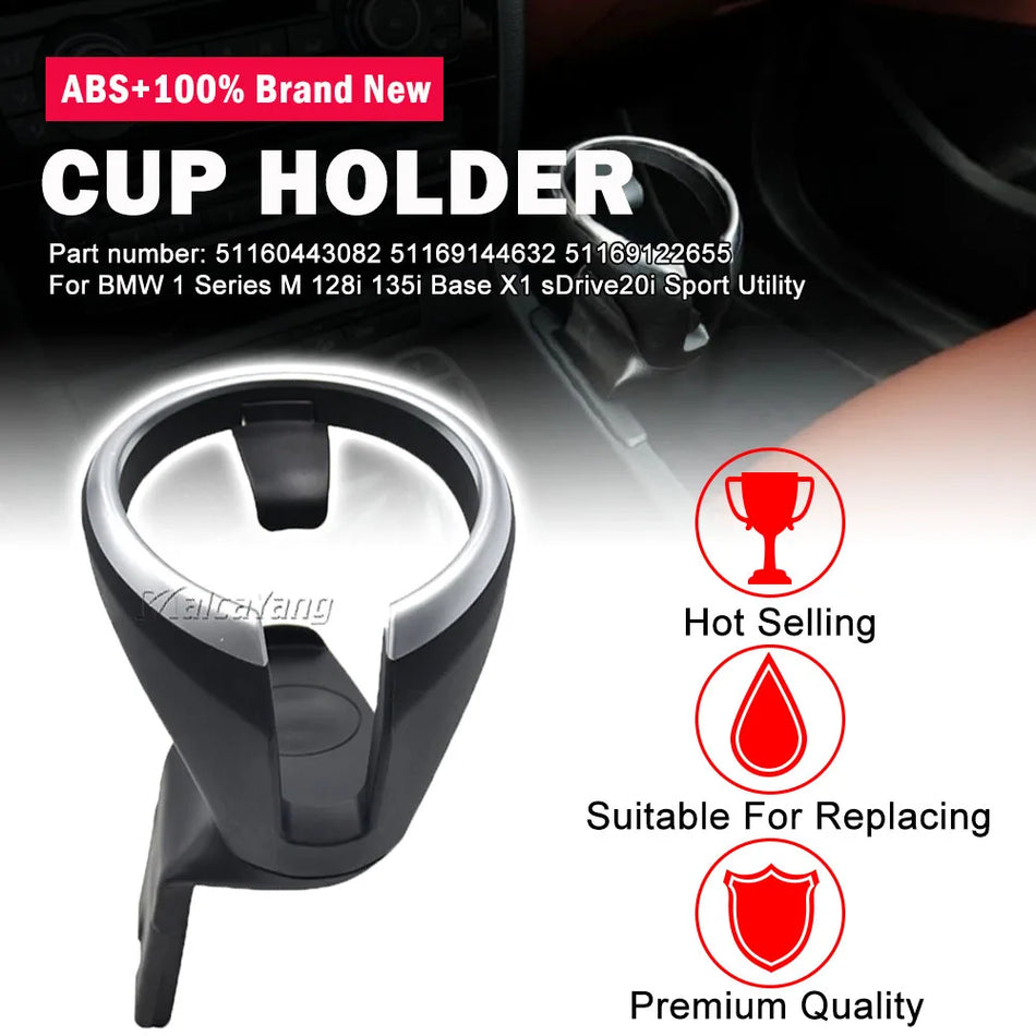 Kit de support de téléphone pour tasse avec ajustement à clip pour BMW X1 E84 E82 Série 1