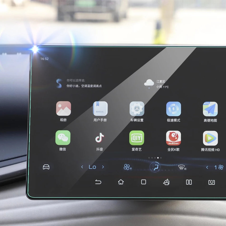 Ochranná fólie z tvrzeného skla pro GPS obrazovku automobilu BYD Dolphin pro LCD displej