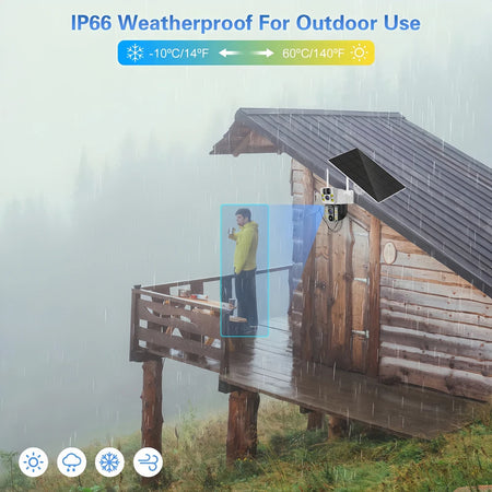 8MP HD Solar Camera WIFI Smart Home Security Protection Home 360 Monitor 4K 4G SIM Card Outdoor with Battery V380 Pro 4G Network