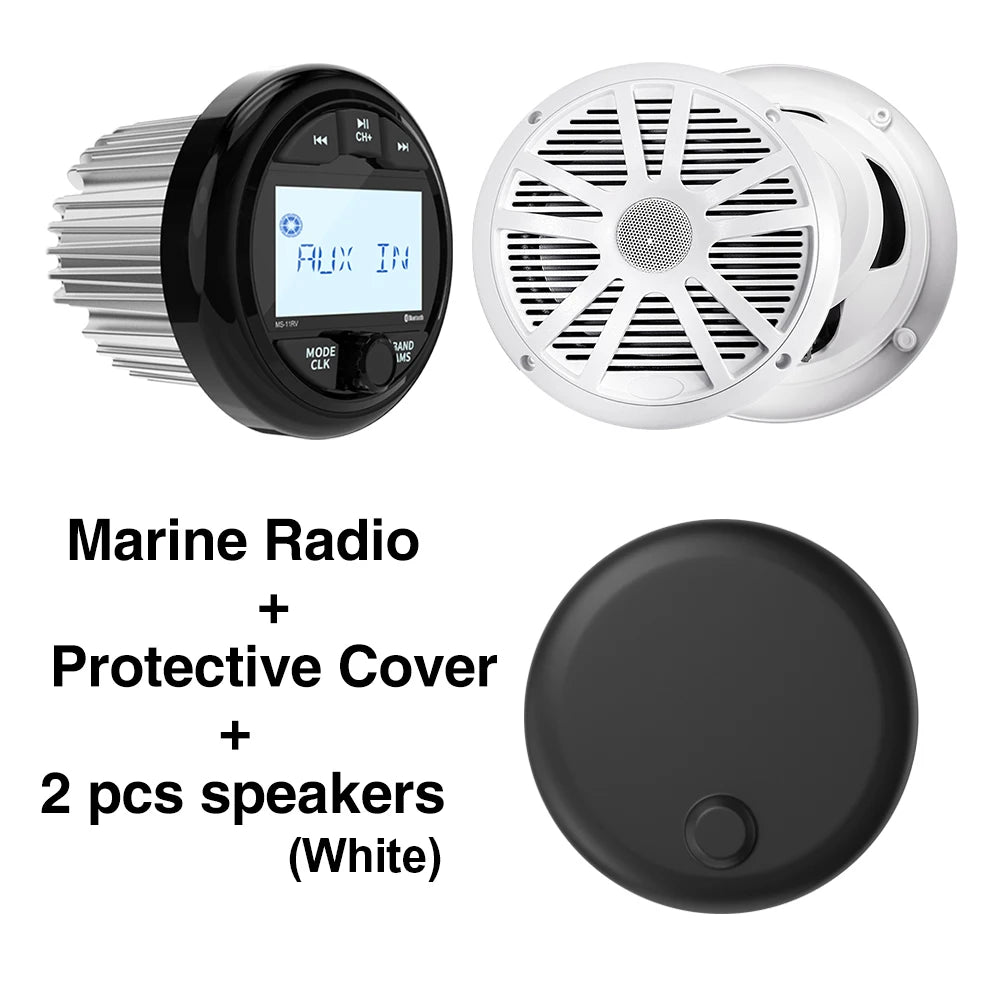 Motorboats Boat Radio MP3 Player &ndash; Bluetooth Marine Stereo radio cover W