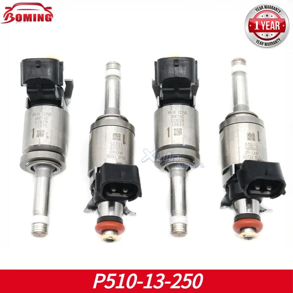 Fuel Injector Nozzles for Mazda MX-5 CX-3 P510-13-250, 4pcs
