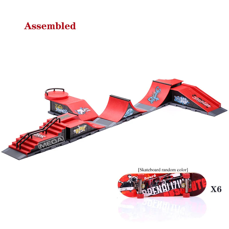 10 In 1 Finger Skateboards Set &ndash; Exciting DIY Skate Park Fun 6 in 1