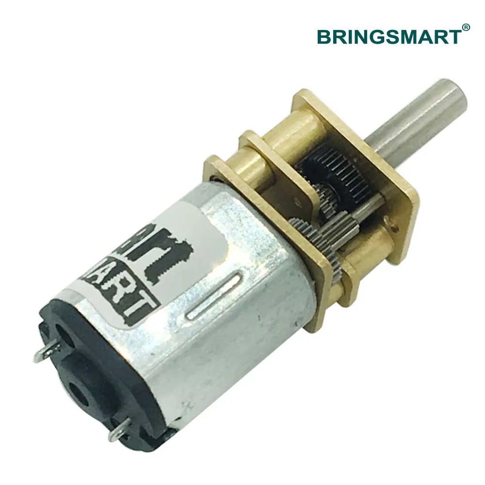BringSmart N20 Micro DC Gear Motor - 15-1500rpm | 3V-12V Highly Efficient Gear Motor