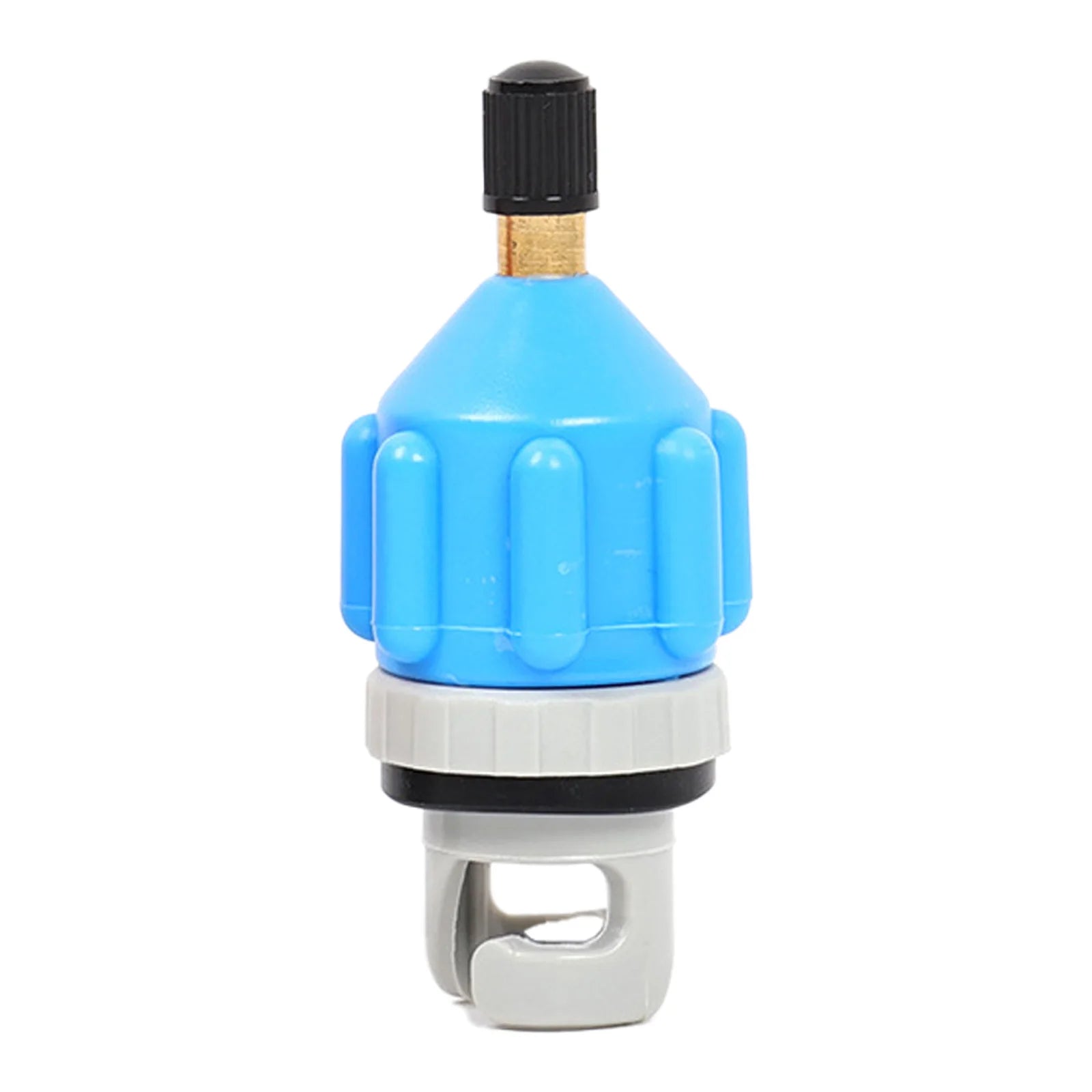 DIZETION Air Valve Adaptor Dustproof Wear-resistant Rowing Nylon Kayak Inflatable Pump Adapter for SUP Board Boat Blue
