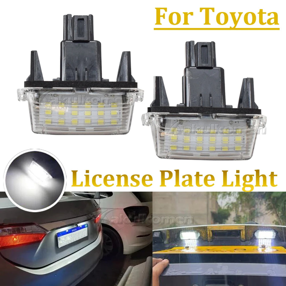 LED osvětlení registrační značky pro Toyota Corolla, Camry, Yaris, Prius C