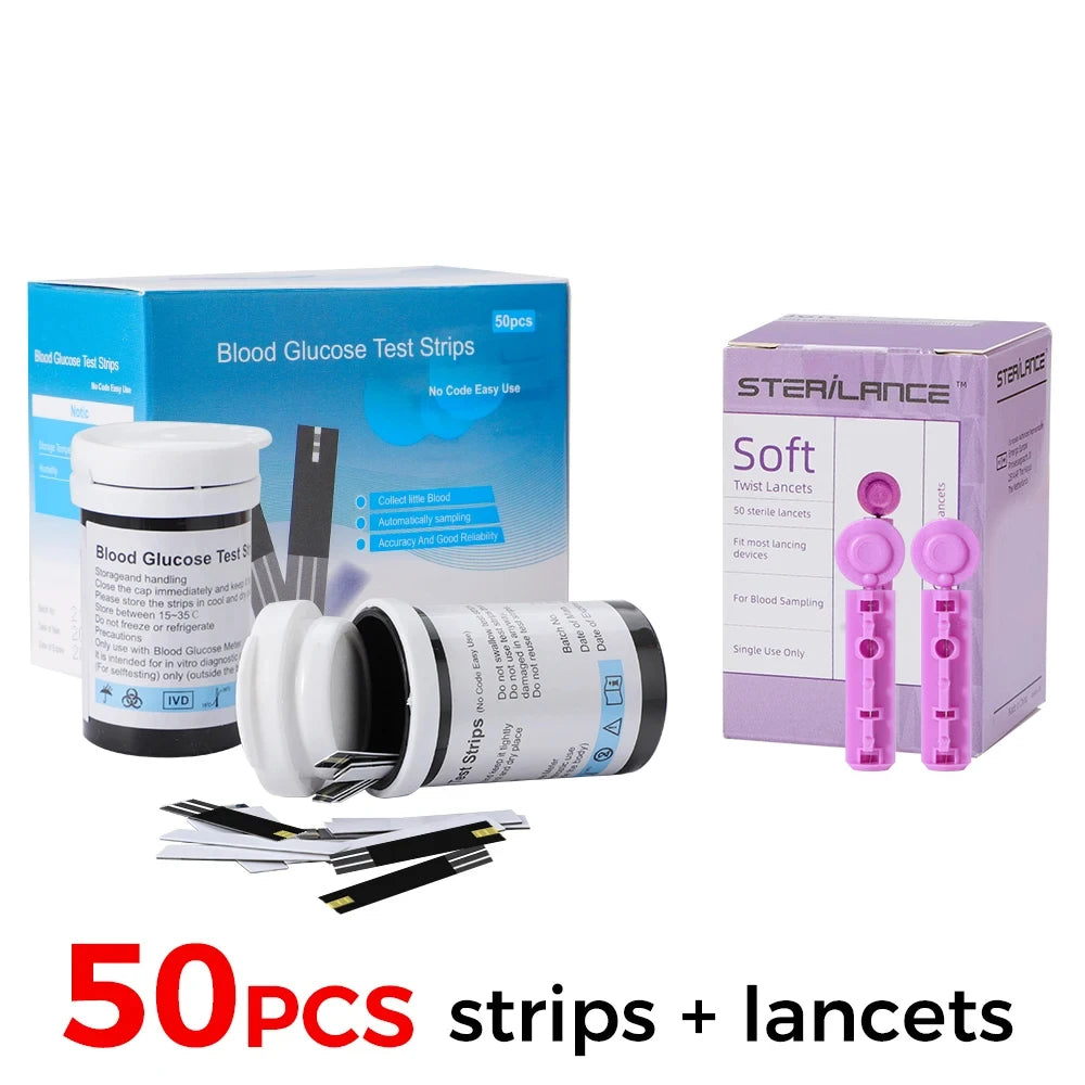 WF Blood Glucose Meter &ndash; Accurate Diabetes Monitoring 50 Pcs Strips