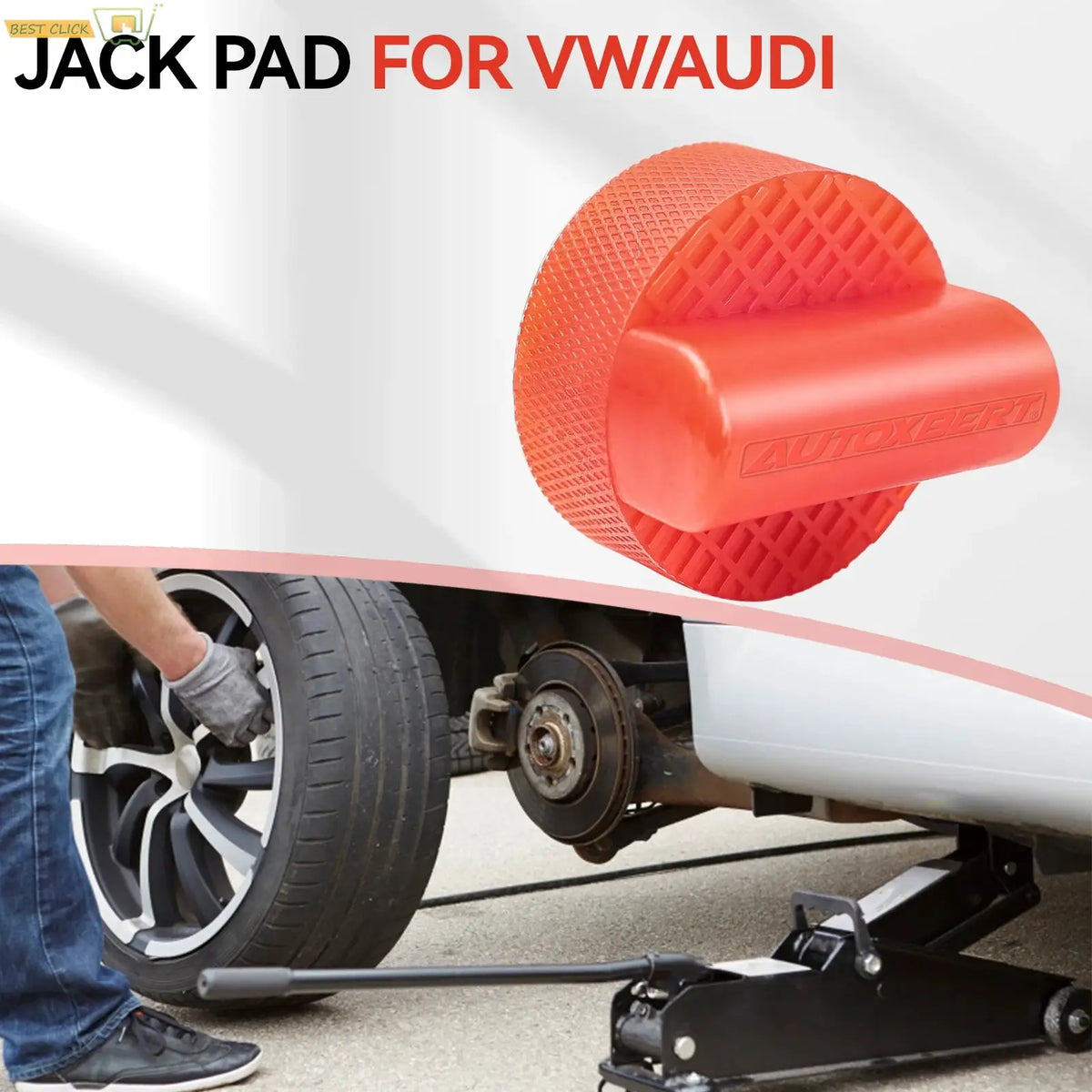 For Audi A6 Quattro A7 R8 RS6 RS7 S6 S7 TT Polyethylene Car Jack Pad Protector Adapter Jacking Tool Pinch Weld Side Lifting Disk by InterCyprus Trading Ltd