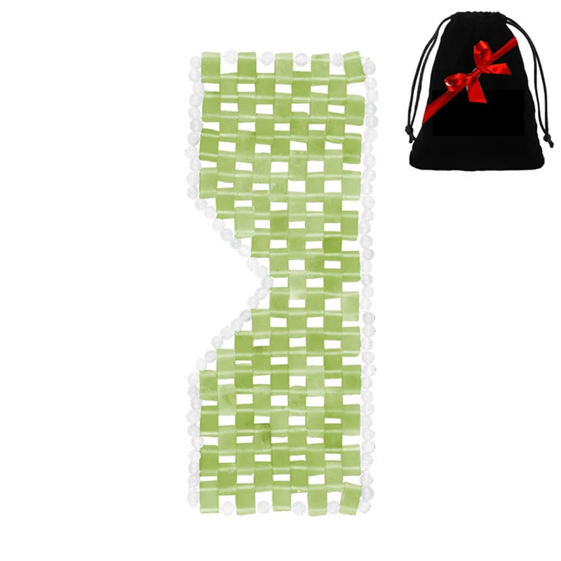 Jade Eye Mask Stone - Cooling And Skin Tone Boost Daily Green