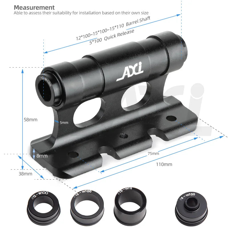 AXI Bike Fork Roof Rack &ndash; Quick Release Thru Axle MTB Mount