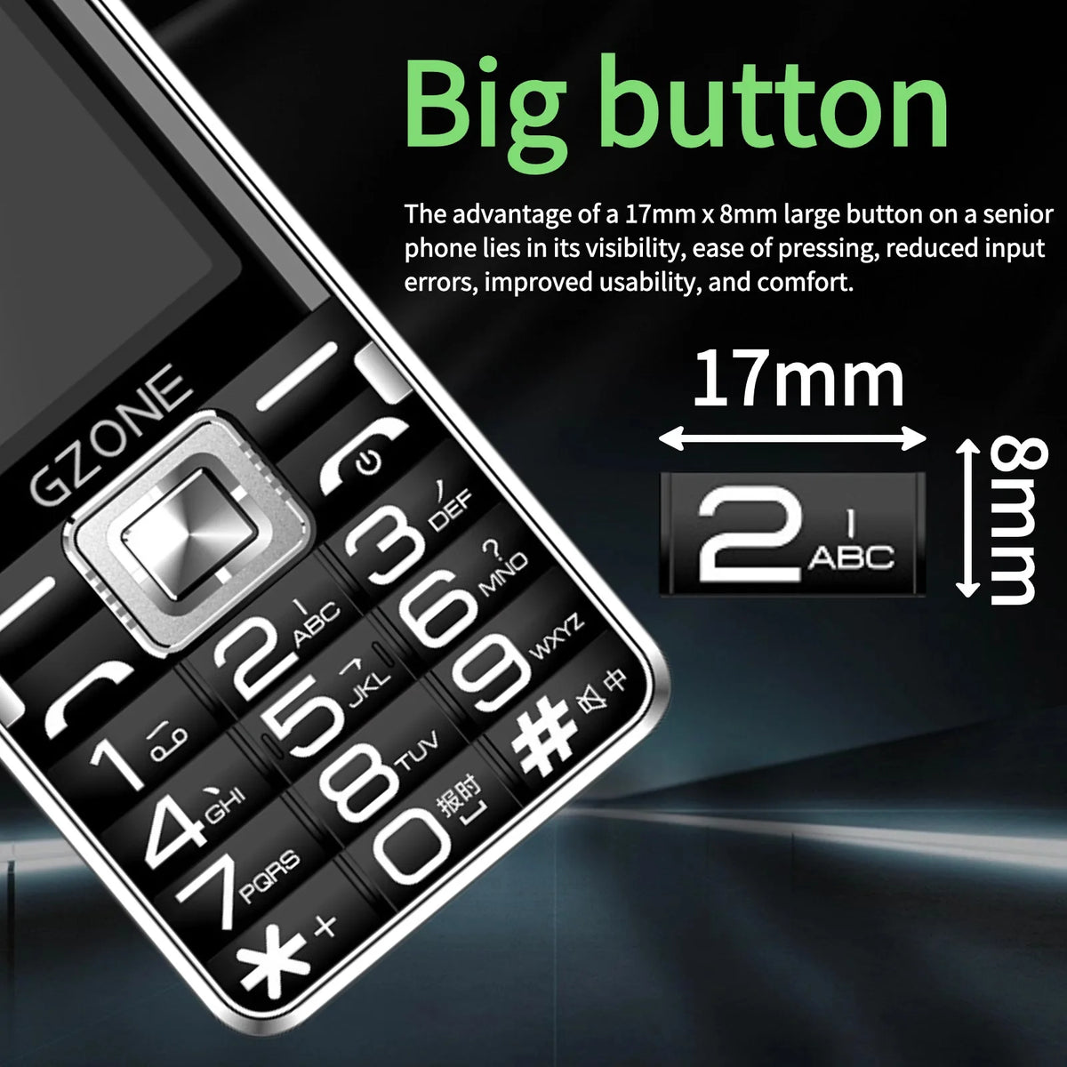 MAFAM 2G GSM Feature Phone &ndash; Long Standby Large Keypad