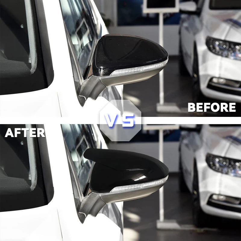 2 предмета зеркальных накладок с карбоновым рисунком VW Golf GTI Mk7 2014 2018