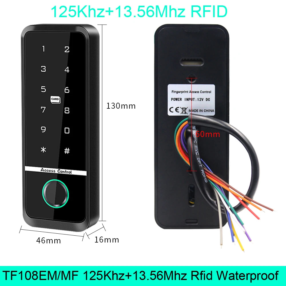 TF108EM &ndash; Smart Fingerprint Access Control Keyboard TF108EM MF