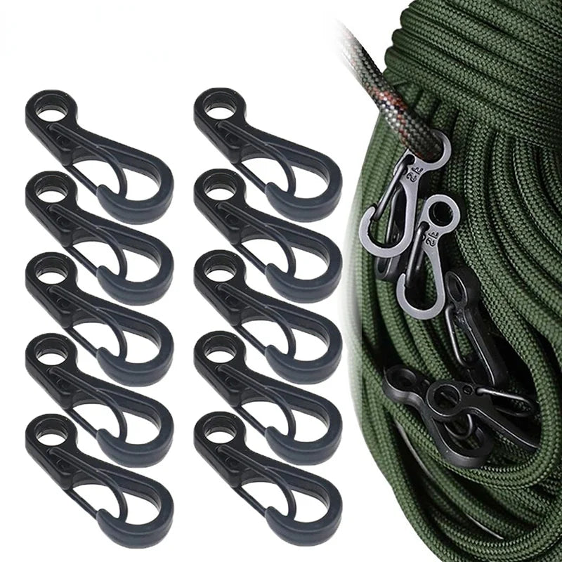 10-Pack Mini Aluminium Alloy Carabiners - Durable EDC Keychain &amp; Camping Hooks