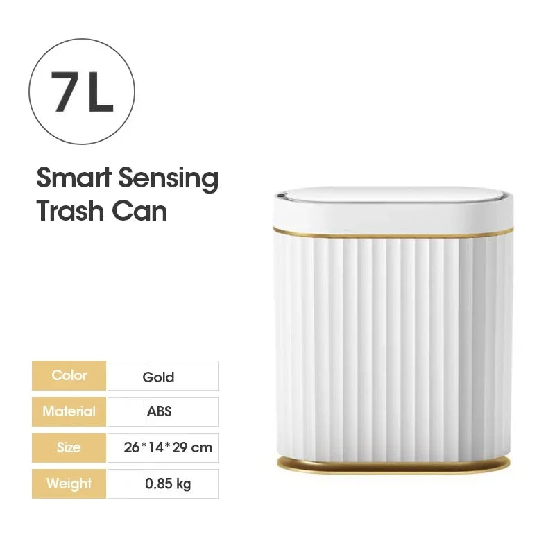 DAISHU Smart Sensor Trash Can 7L Gold / USB Charge